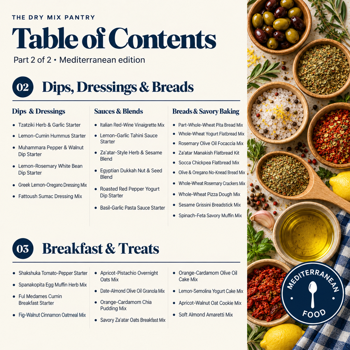 The Dry Mix Pantry: Mediterranean Version